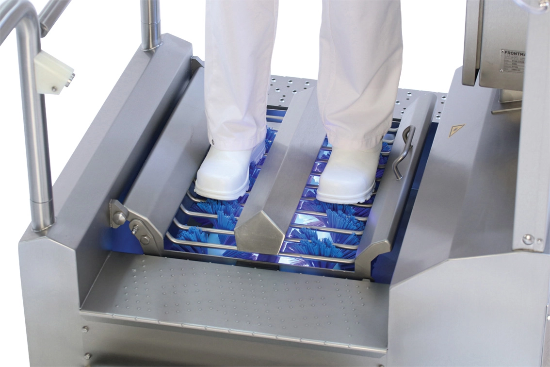 hygiënesluizen & toegangscontroleprocessen (handhygiëne + zolen/laarzen) 