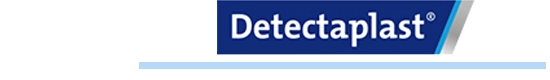 Detectaplast logo met blauwe streep