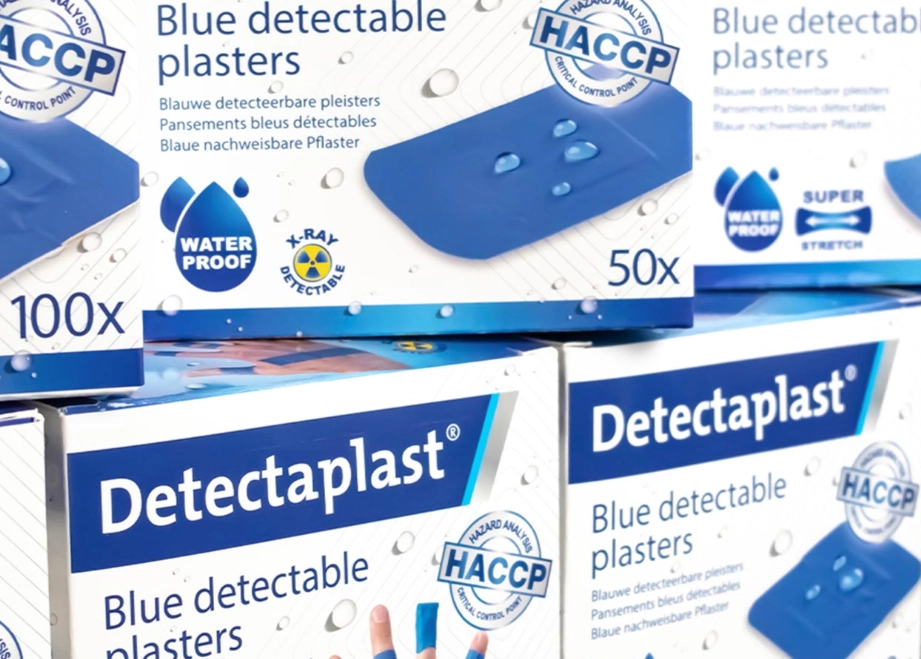Metaal en X-ray detecteerbare blauwe pleisters