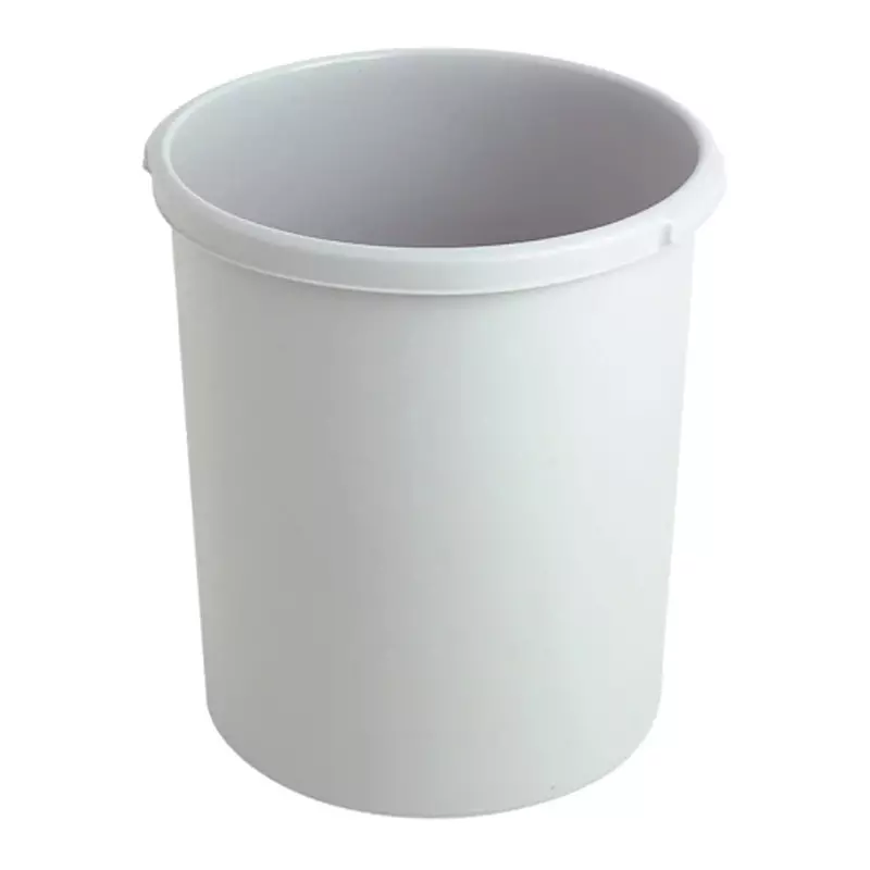 Kunststof ronde papierbak Ø375x410 mm 30 liter grijs