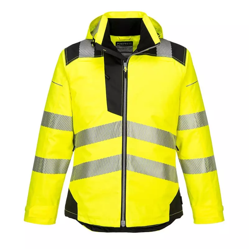 Portwest T400 winterjack Hi-Vis zwart/fluo geel