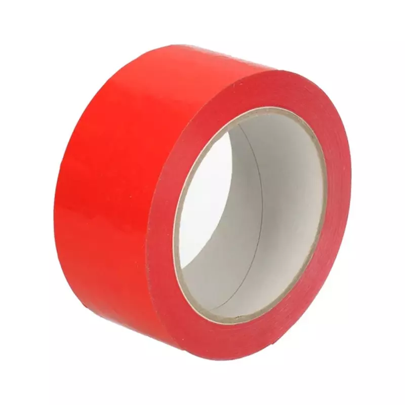 Tape PP acryl 50 mm x 66 meter 28 mu rood
