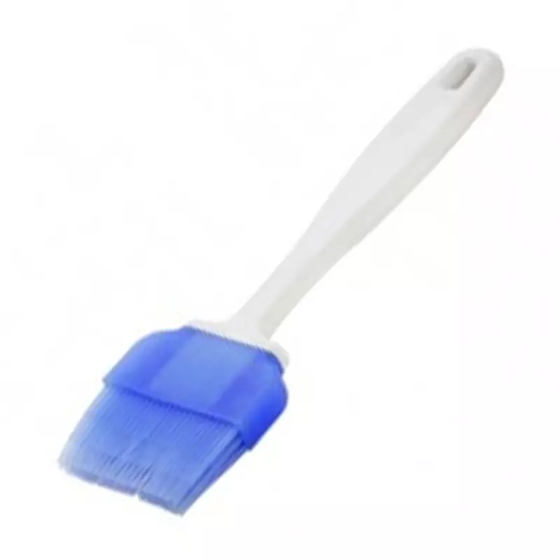 Kwast hittebestendig siliconen 25 mm blauw/wit