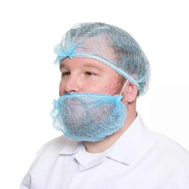 Hycare disposable baardmasker non-woven polypropyleen blauw