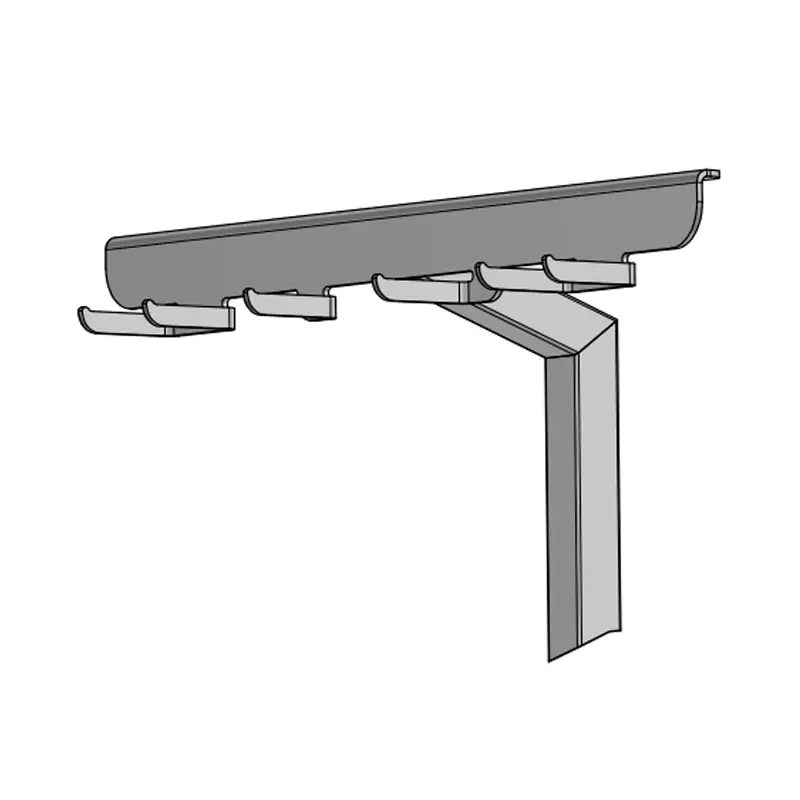 Ophangsysteem werkmaterialen vloerstaand RVS 1900 mm