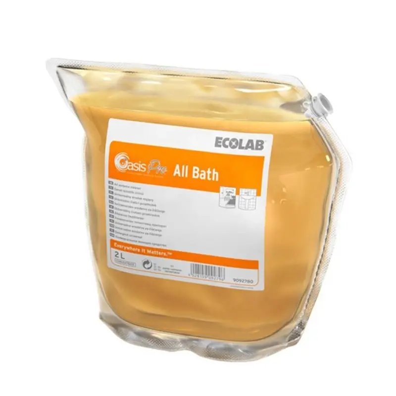 Ecolab Oasis Pro All Bath alkalische sanitairreiniger 2x2 liter