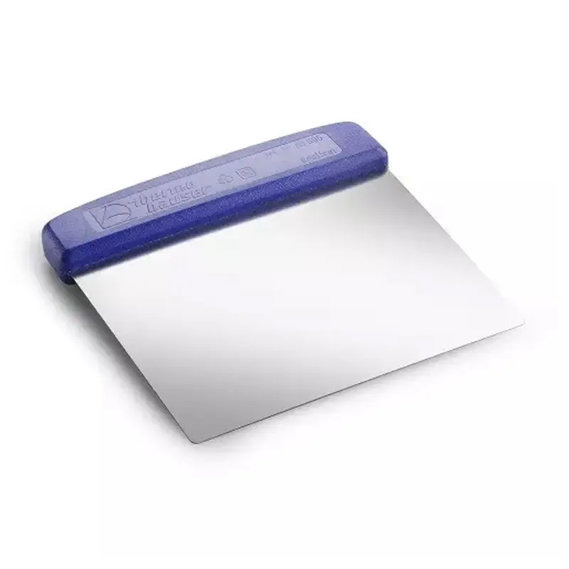 Deegschraper RVS 13,5x13,5 cm blauw