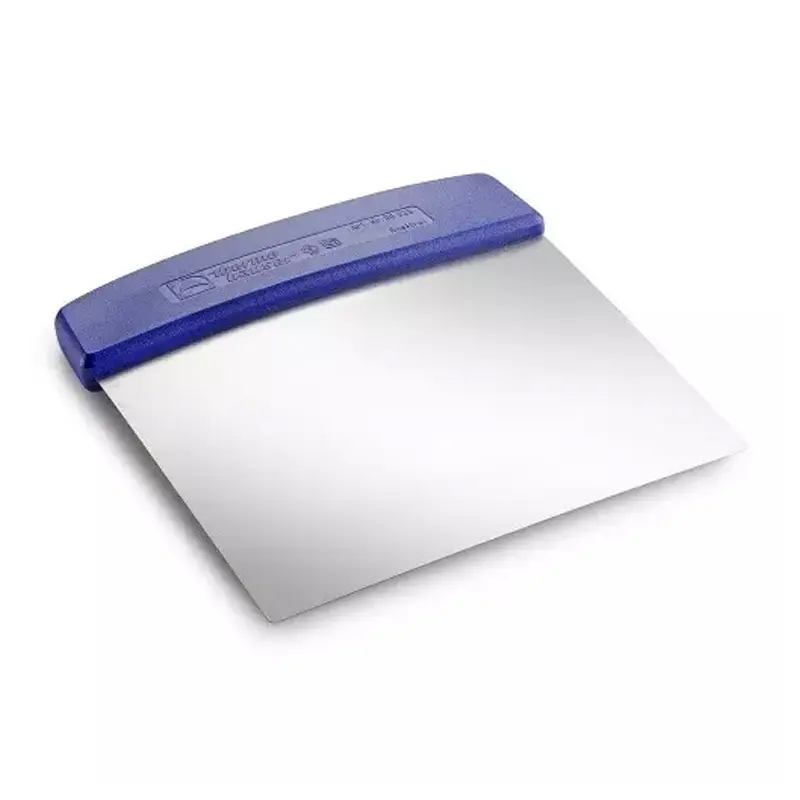 Deegschraper RVS 16x16 cm blauw