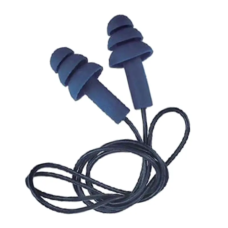 Proteqtio PTD20 oorpluggen 3 lamellen detecteerbaar met koord blauw