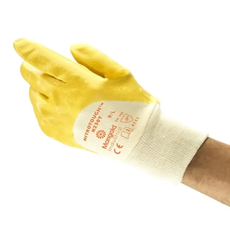 Ansell Nitrotough N230Y handschoen nitril mechanische bescherming