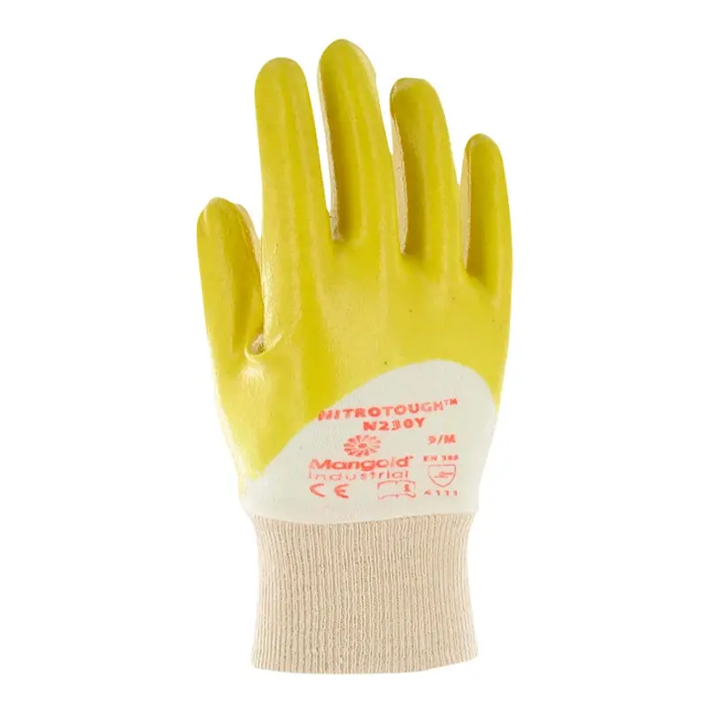 Ansell Nitrotough N230Y handschoen nitril mechanische bescherming