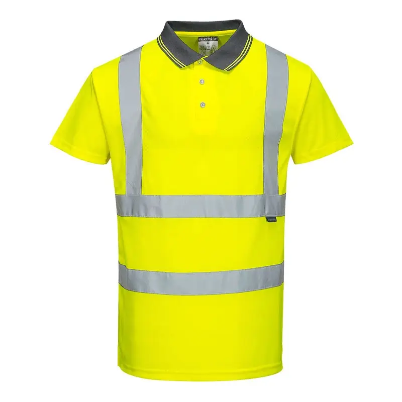 Portwest S477 poloshirt korte mouw Hi-Vis fluo geel