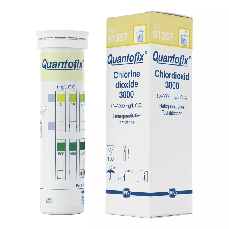 Quantofix Chlorine Dioxide teststrookjes 0-3000 mg/l