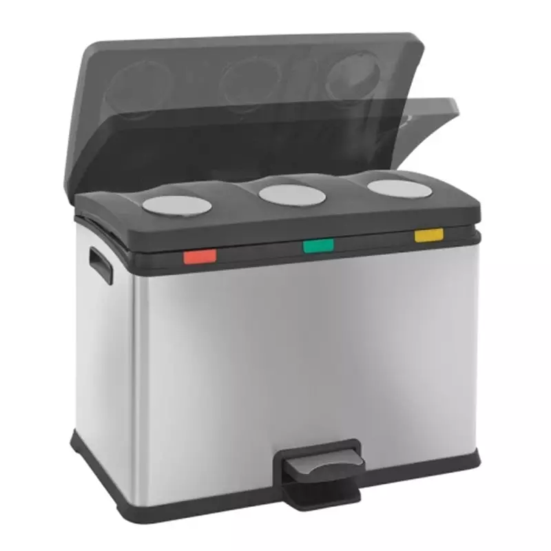 Pedaalemmer RVS EKO Rejoice 12+12+12 liter
