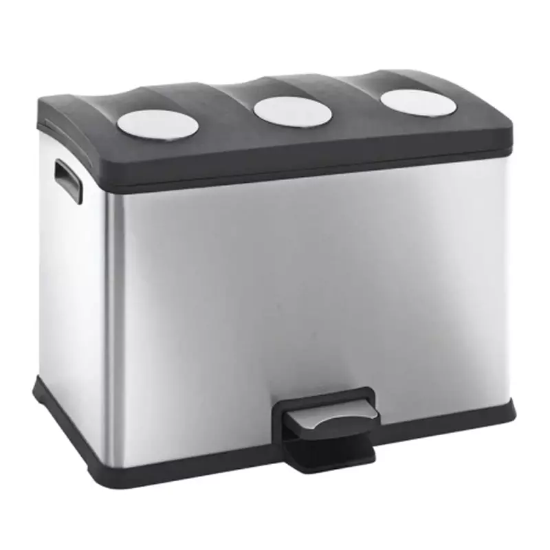 Pedaalemmer RVS EKO Rejoice 12+12+12 liter