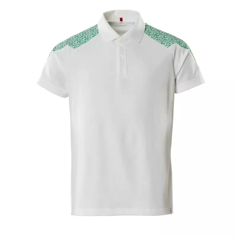 Mascot Food & Care 20083-933-06333 poloshirt wit/helder groen
