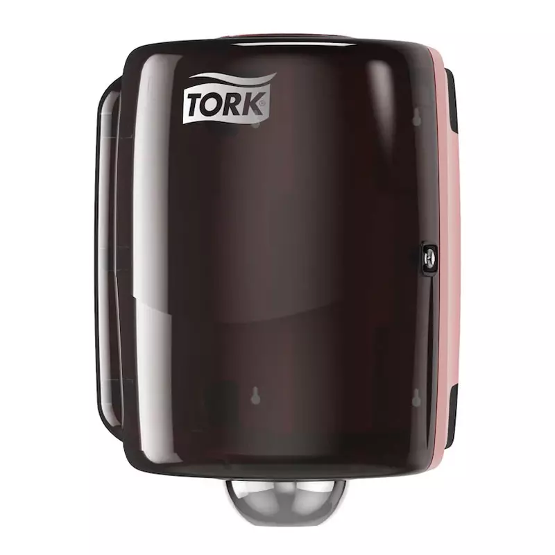 Tork Combi Rol poetspapier dispenser W2 zwart/rood