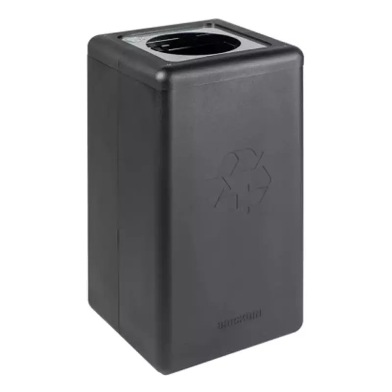 BrickBin afvalbak met ronde 20 cm opening restafval 65 liter zwart/grijs