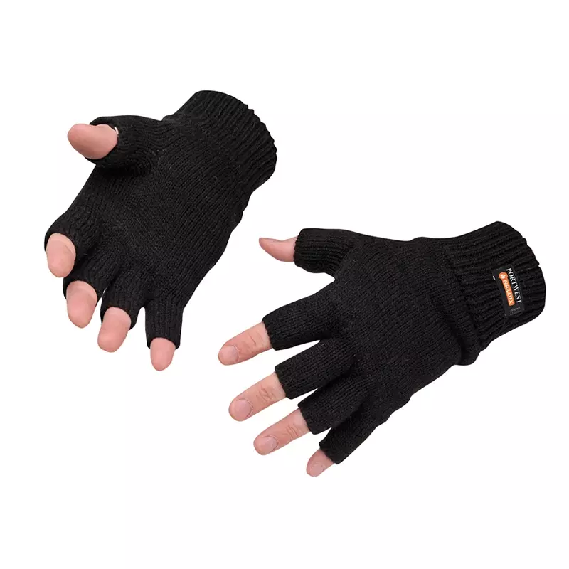 Portwest GL14 handschoen halve vingers zwart