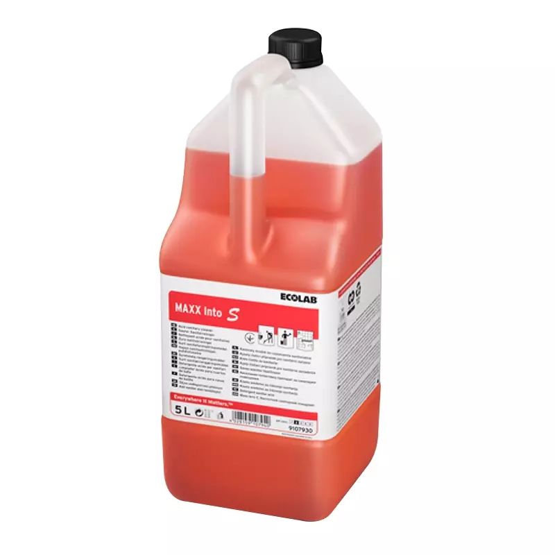 Ecolab Maxx Into S zure sanitairreiniger hoog geconcetreerd 5 liter