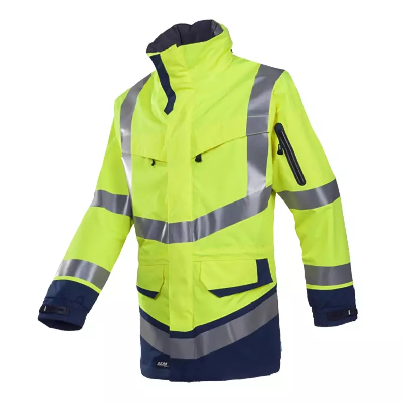 Sioen Windsor 708ZA2LH2 regenjas fluo geel/marineblauw