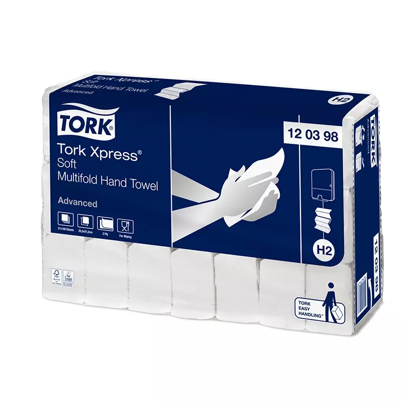 Tork Xpress handdoekpapier Multifold 2-laags H2 Advanced wit
