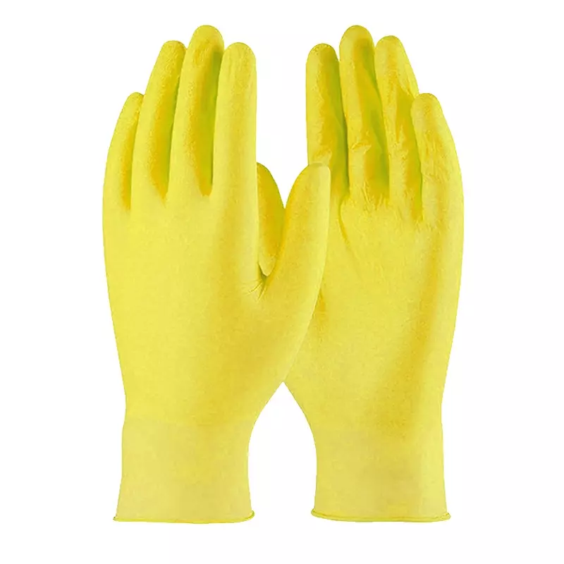 Disposable handschoen nitril ongepoederd 240 mm geel