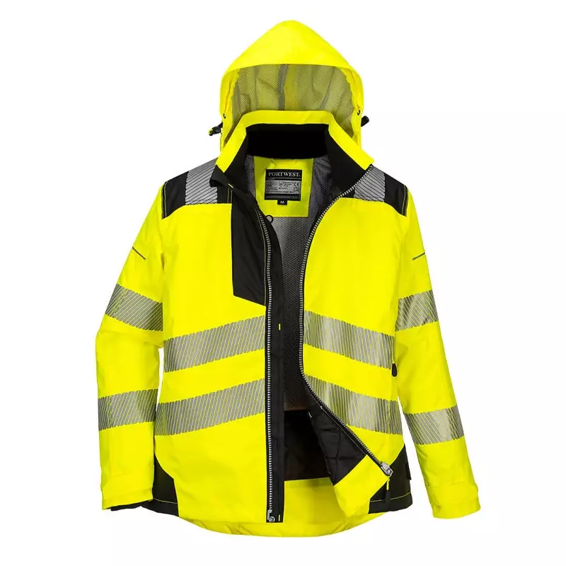 Portwest PW382 Hi-Vis winterjack dames zwart/fluo geel