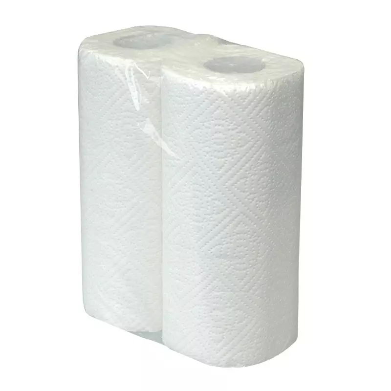 Euro Products keukenrol 2-laags cellulose 22x23 cm wit