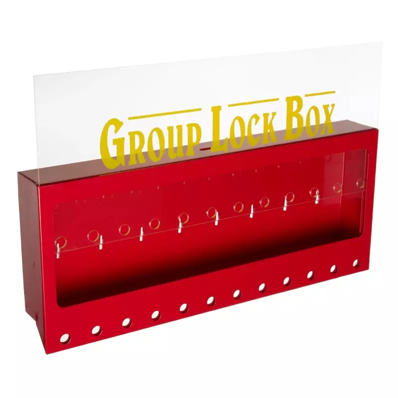 Brady 105715 lock box wandbevestiging metaal groot rood
