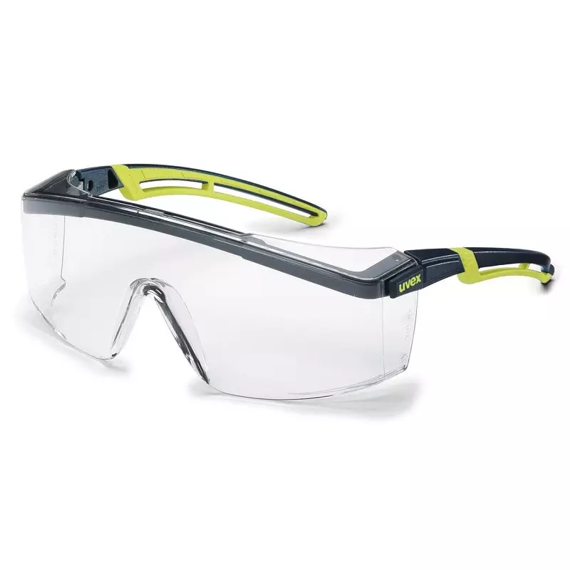 Uvex Astrospec 2.0 9164-285 veiligheidsbril polycarbonaat helder zwart/lime