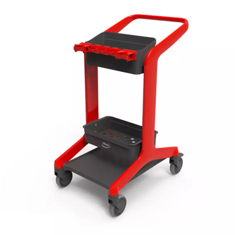 Vikan HyGo 57004 werkwagen rood