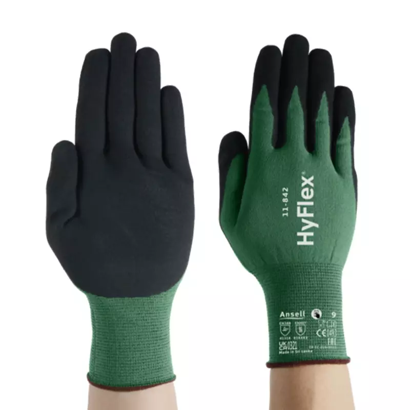 Ansell HyFlex 11-842 handschoen food grade nitril coating