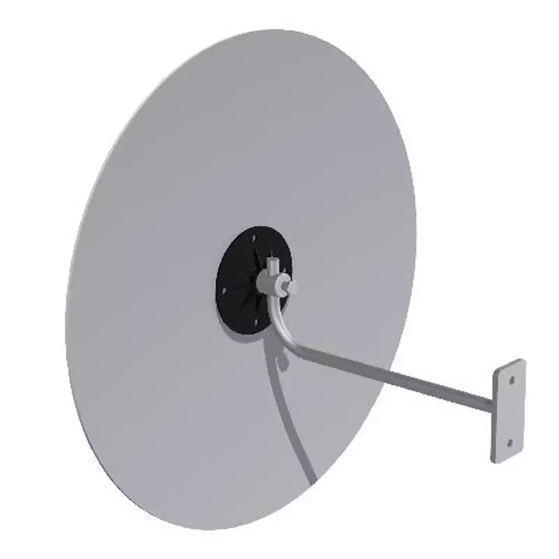 Industriespiegel RVS met RVS beugel Ø45 cm