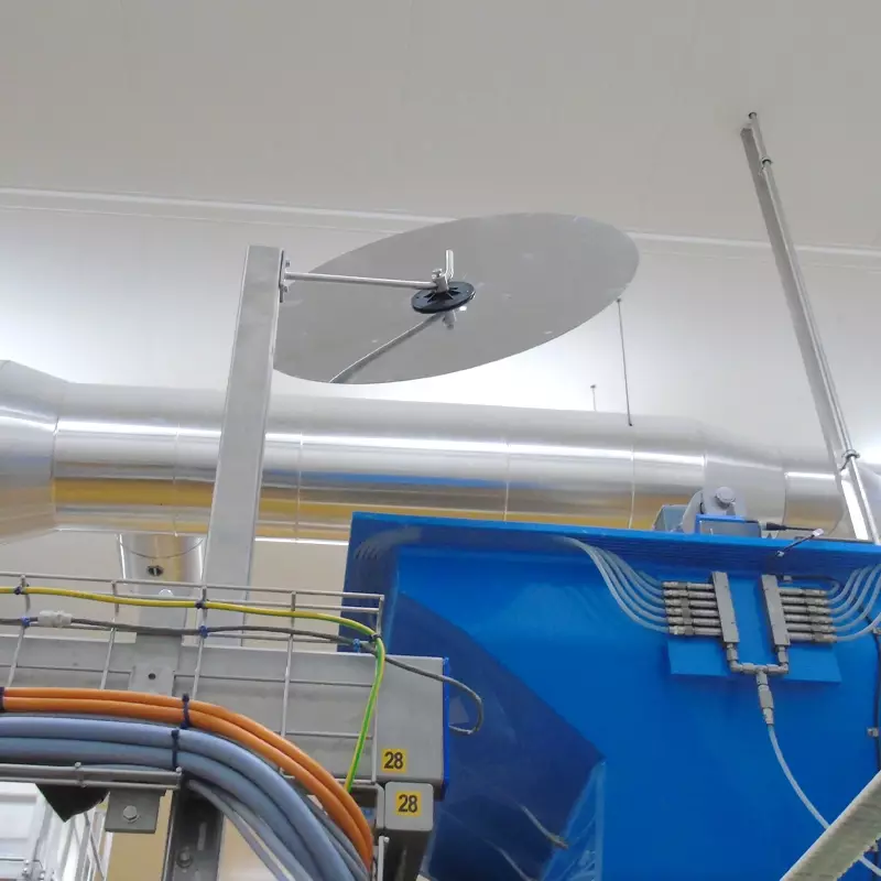 Industriespiegel RVS met RVS beugel Ø45 cm