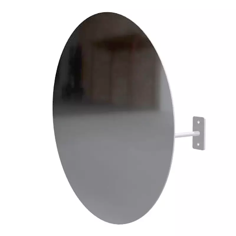 Industriespiegel RVS met RVS beugel Ø45 cm