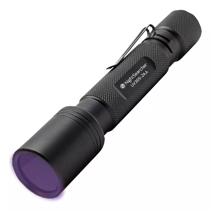 Nightsearcher UV365-2AA LED zaklamp ultraviolet 365nm