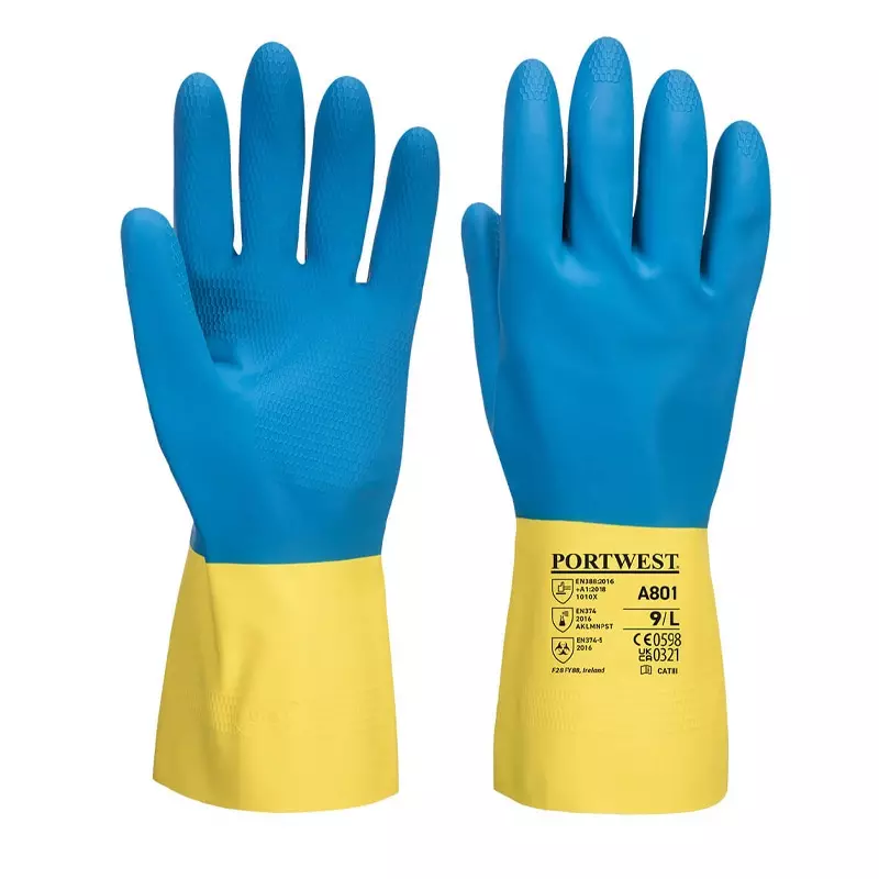 Portwest A801 handschoen latex chemiebestendig