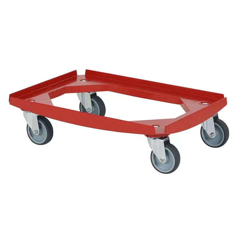 Kunststof onderstel 615x415x167 mm rood