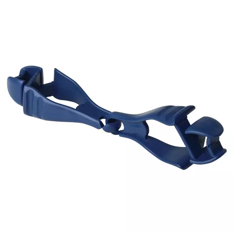Detectamet veiligheidsklem detecteerbaar met dubbele clip blauw