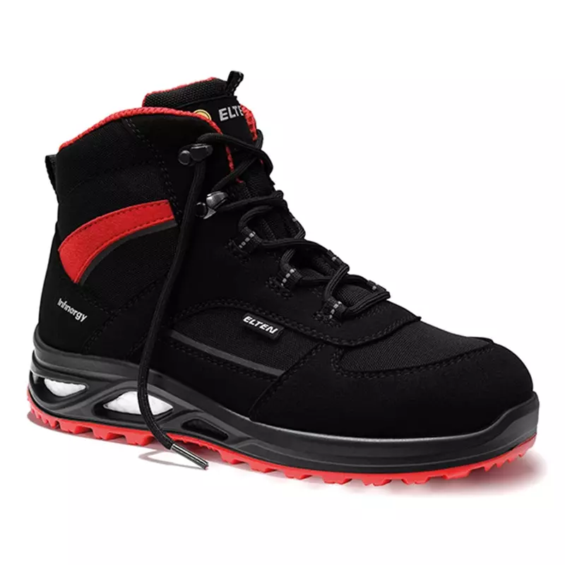 Elten Hannah XXTL Black-Red Mid veiligheidsschoen dames S3S SR ESD
