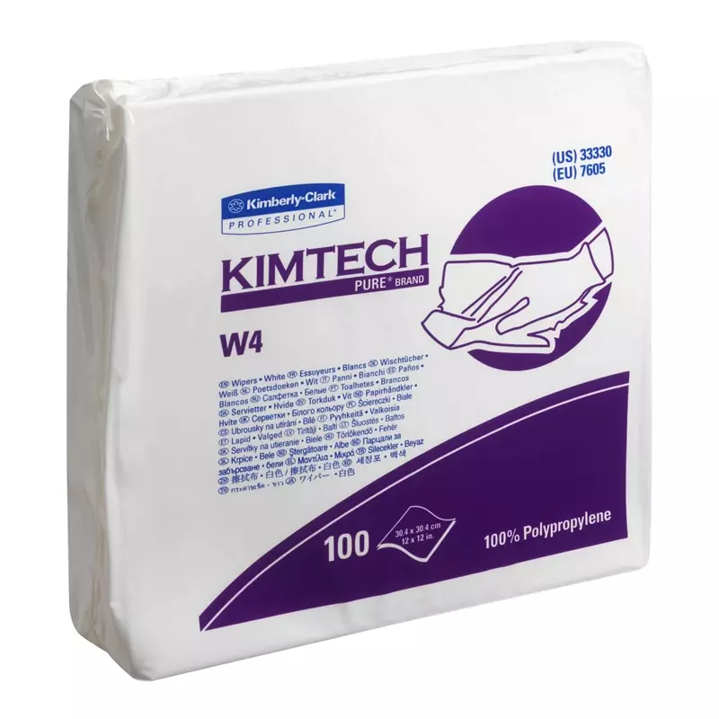Kimberly-Clark Kimtech Pure 7605 poetsdoeken 304x304 mm wit