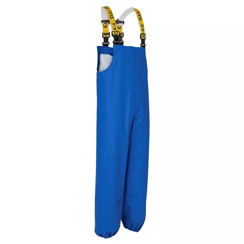 Amerikaans regenoverall PVC korenblauw