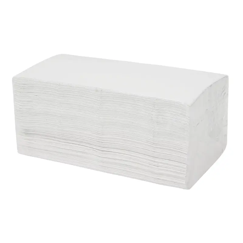 Handdoekpapier V-fold recycled 2-laags 22x22,5 cm wit