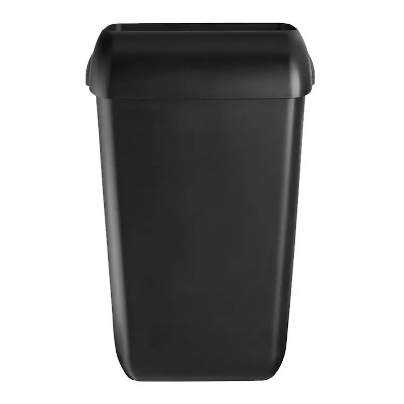 Euro Products Quartz Black afvalbak open 23 liter