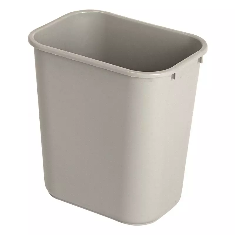 Afvalbak rechthoekig Rubbermaid 26,6 liter grijs