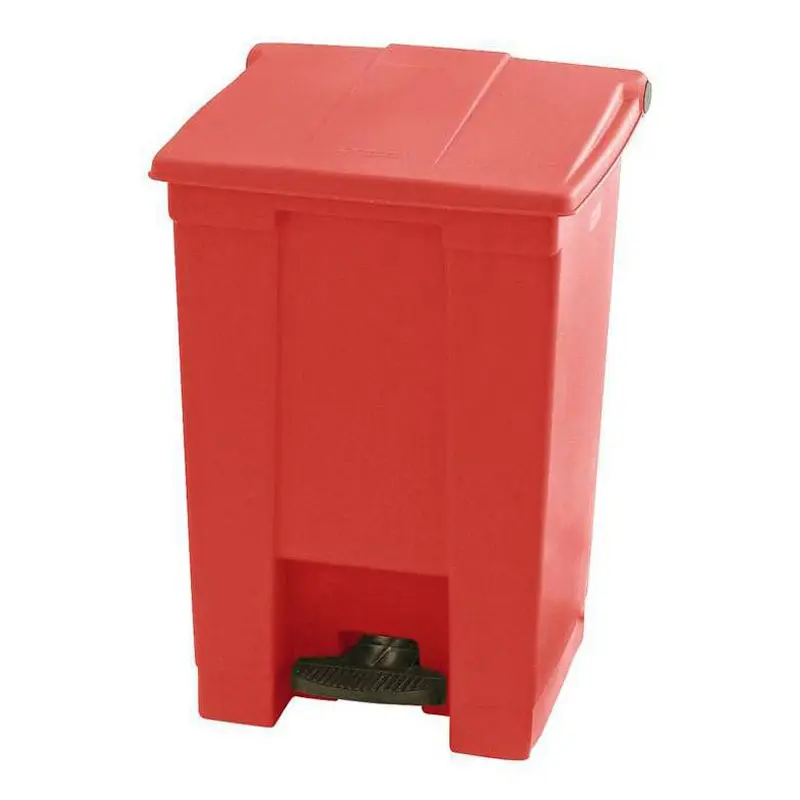 Afvalbak Step-On Classic 413x400x600 mm 45 liter rood