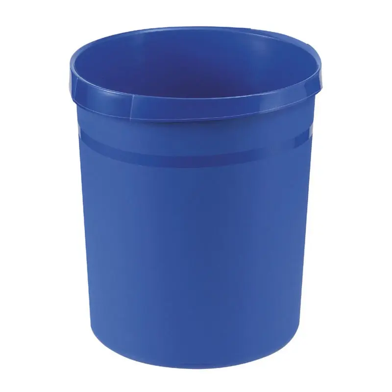 Afvalbak kunststof rond Ø312x350 mm 18 liter blauw