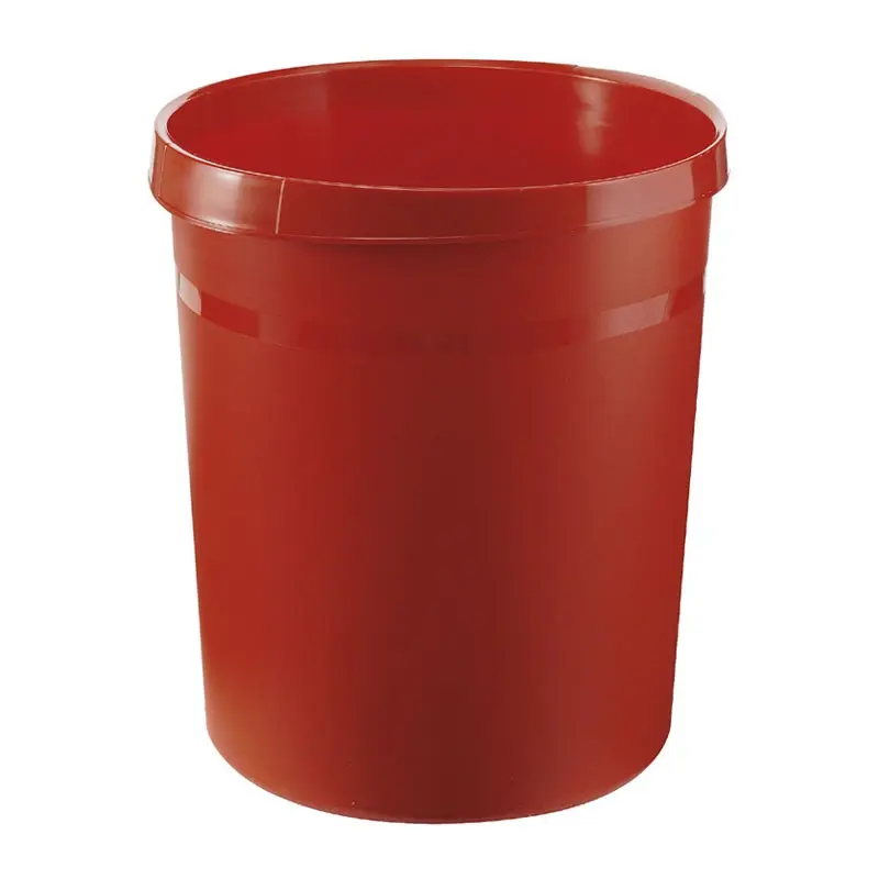 Afvalbak kunststof rond Ø312x350 mm 18 liter rood