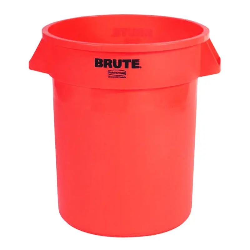 Container rond PE Brute rood